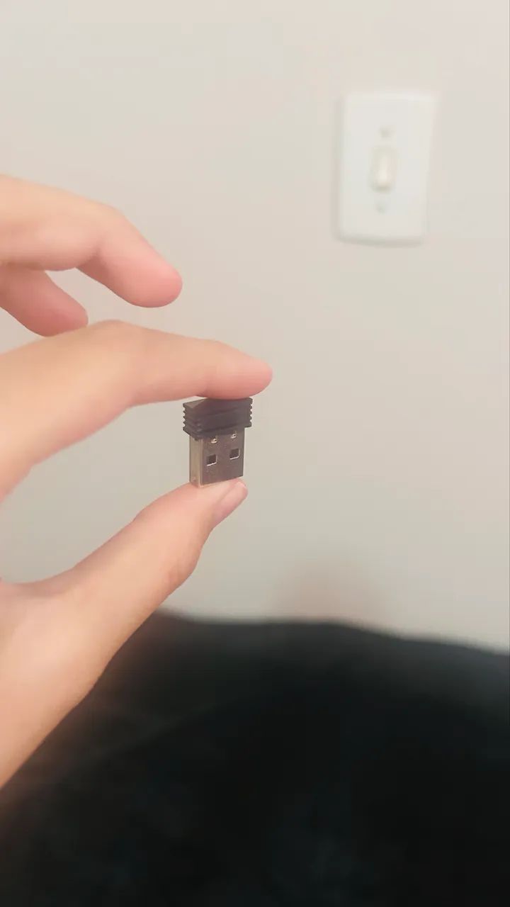 Mause sem fio com receptor USB (dongle), funcionando perfeitamente. - Foto 2