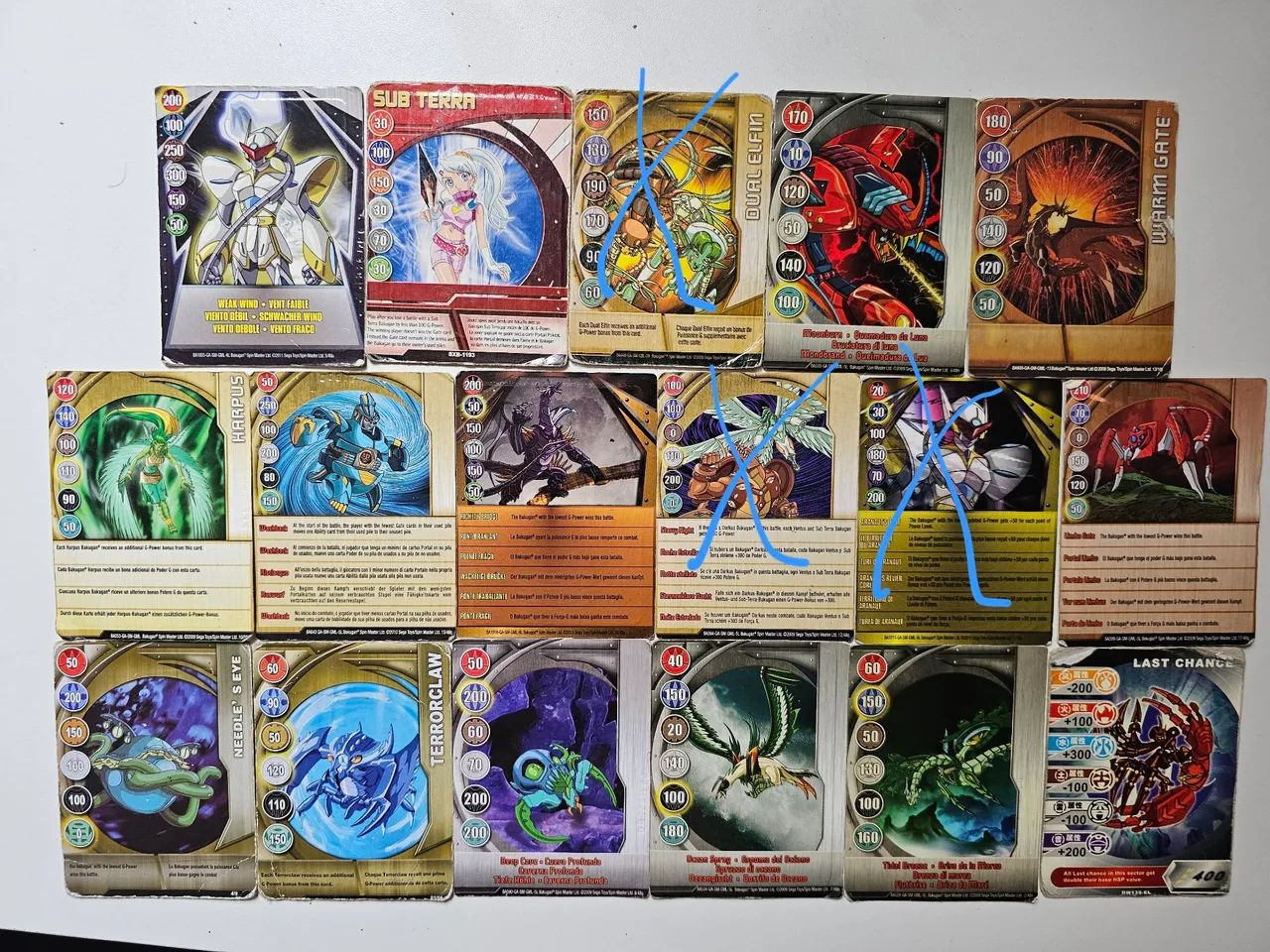 Cartas bakugan