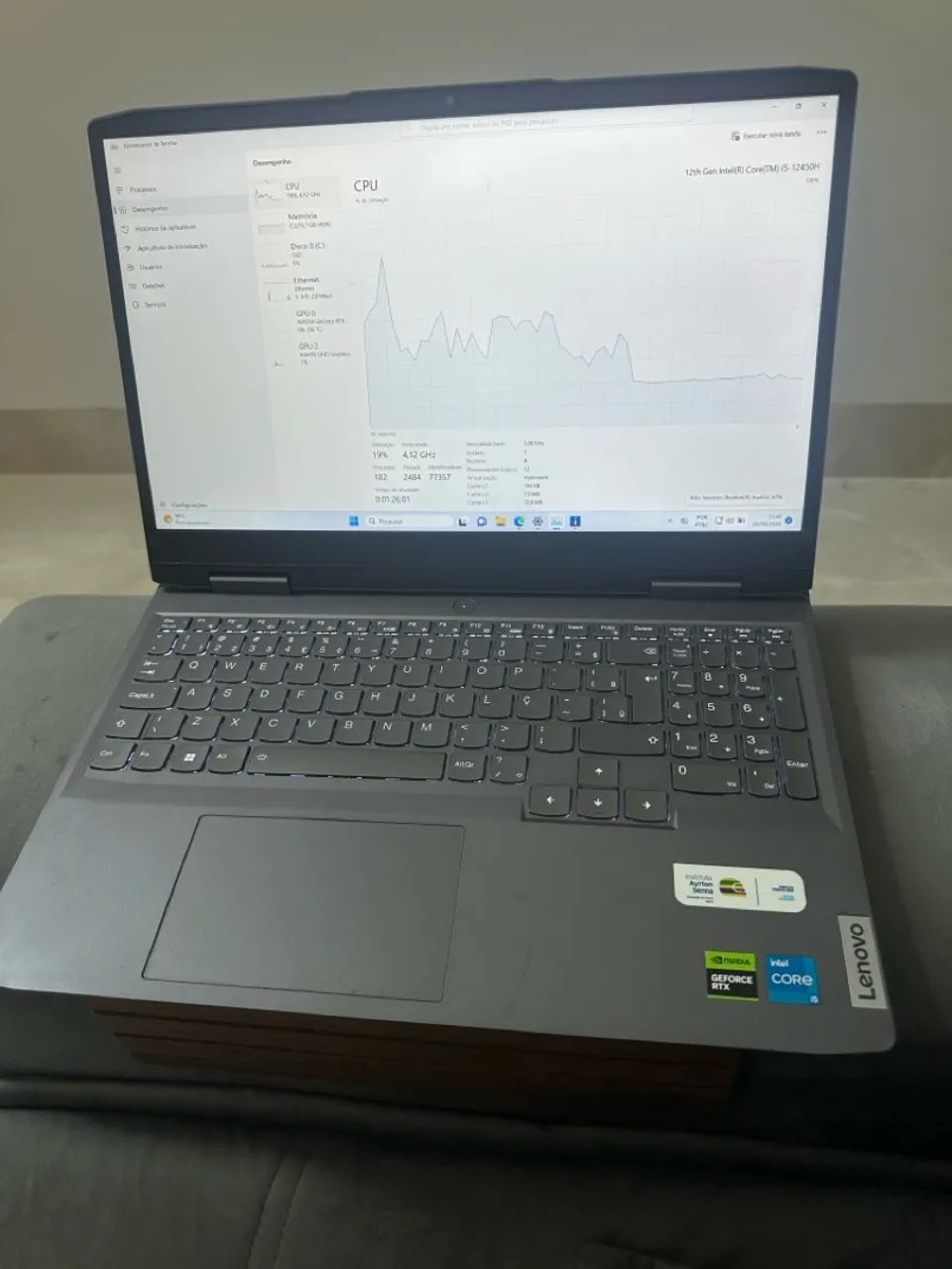 Notebook LENOVO LOQ I5 12th RTX2050 