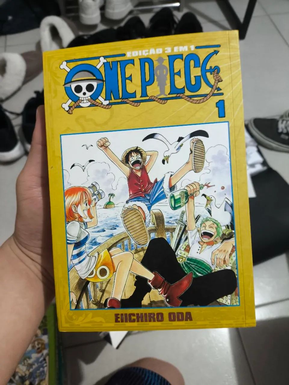 One piece 3 em 1 volumes do 01 ao 09 - Livros e revistas