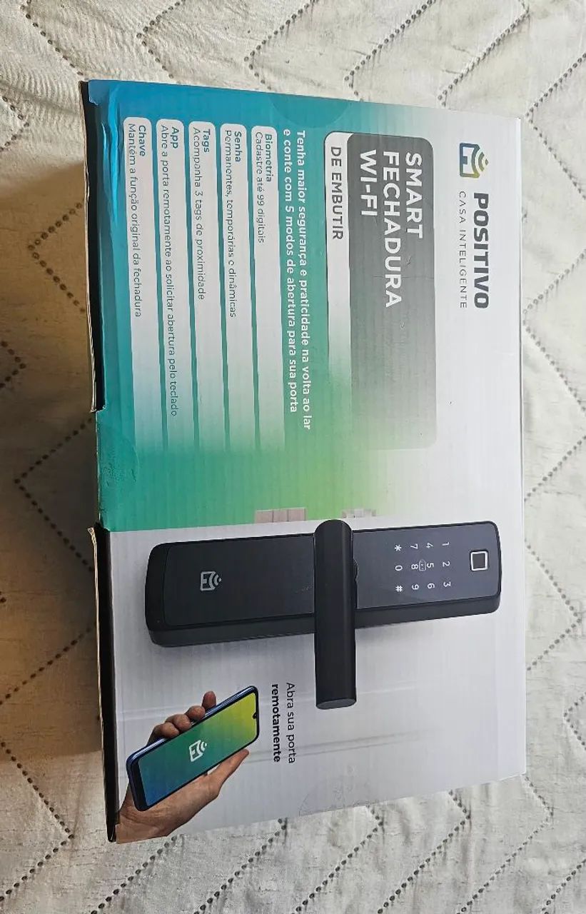 Smart Fechadura wi-fi de Embutir Positivo 