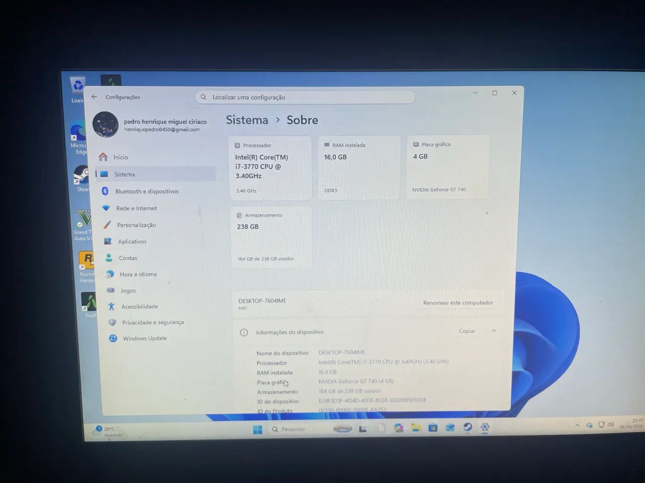 Vendo pc novo, aceito cartão  - Foto 5