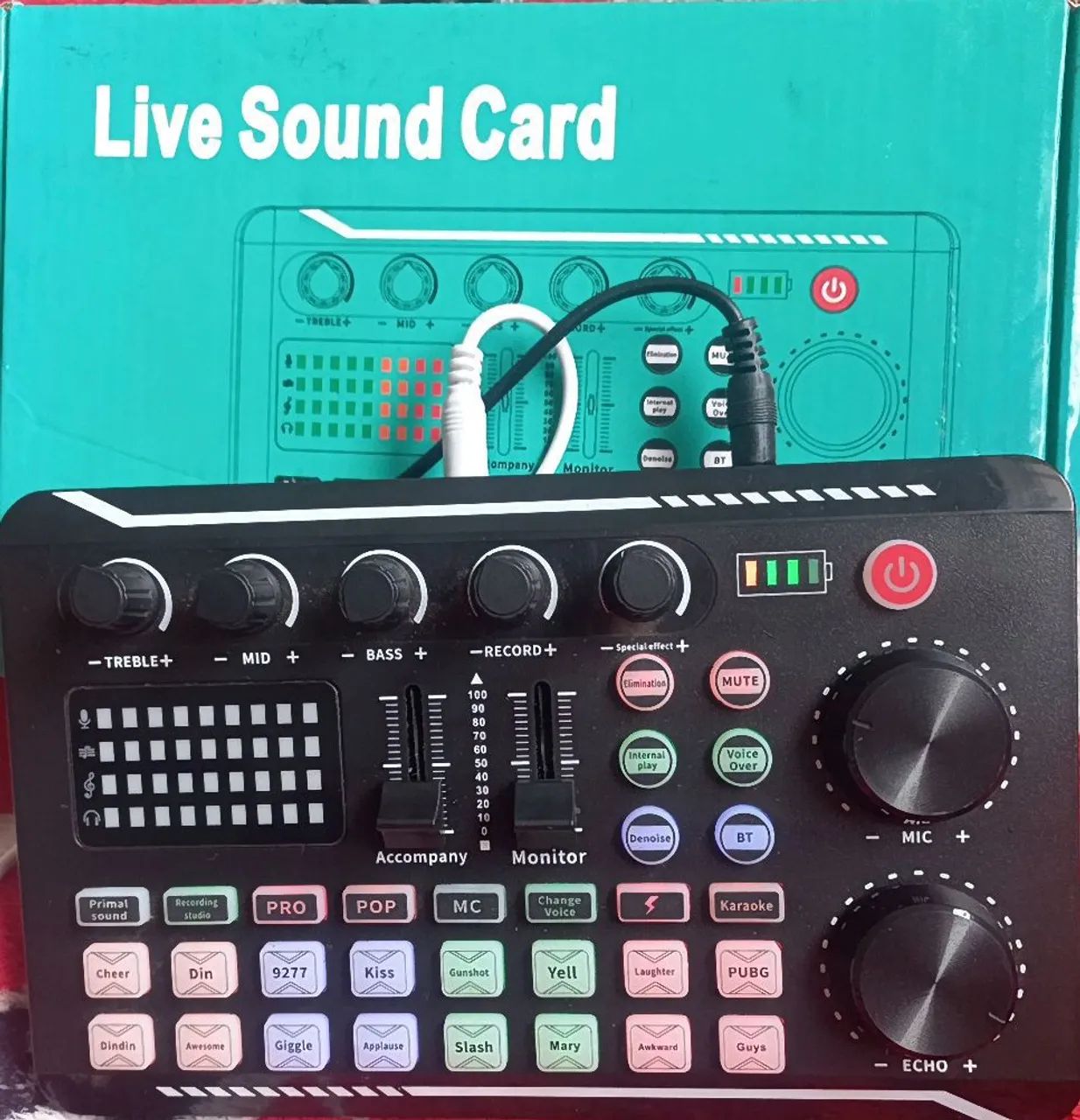 Mesa de som portátil - Bluetooth/Lives
