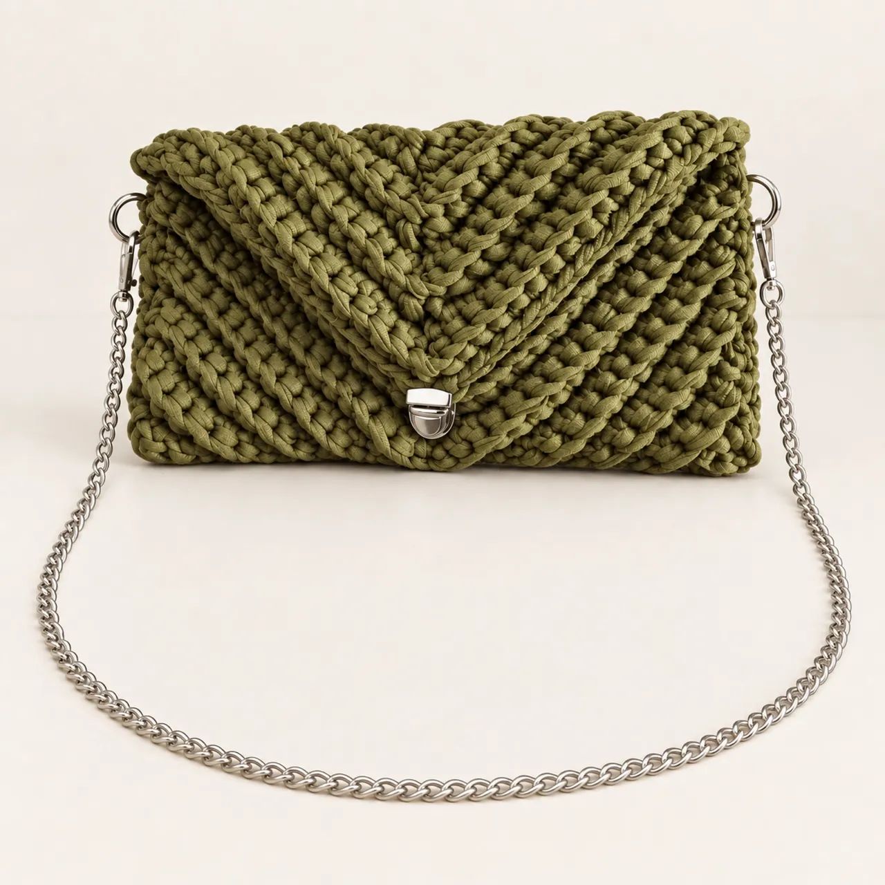Bolsa elegante crochê 