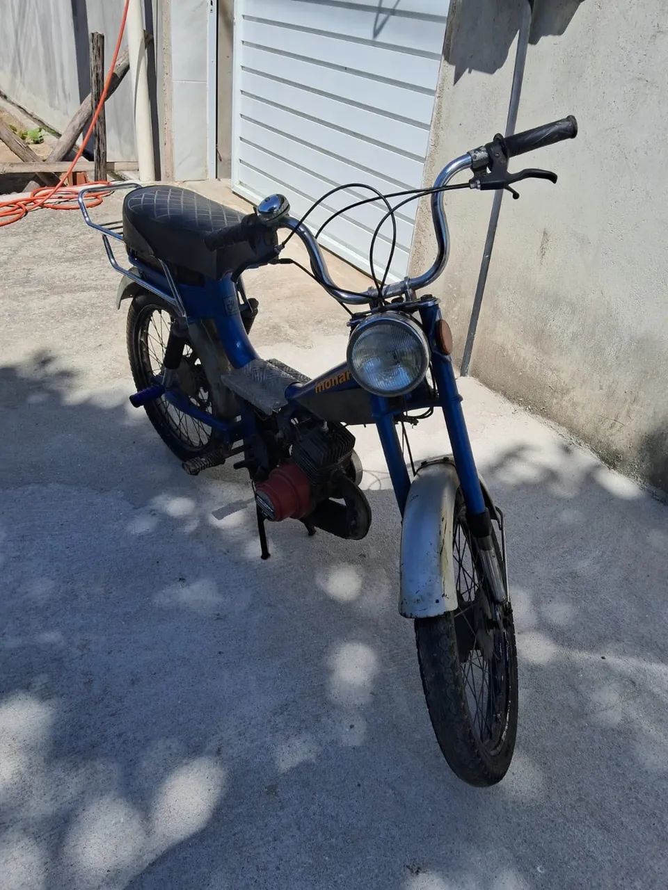 Mobilete Monark 50cc Azul (Motor a combustão) - Foto 3