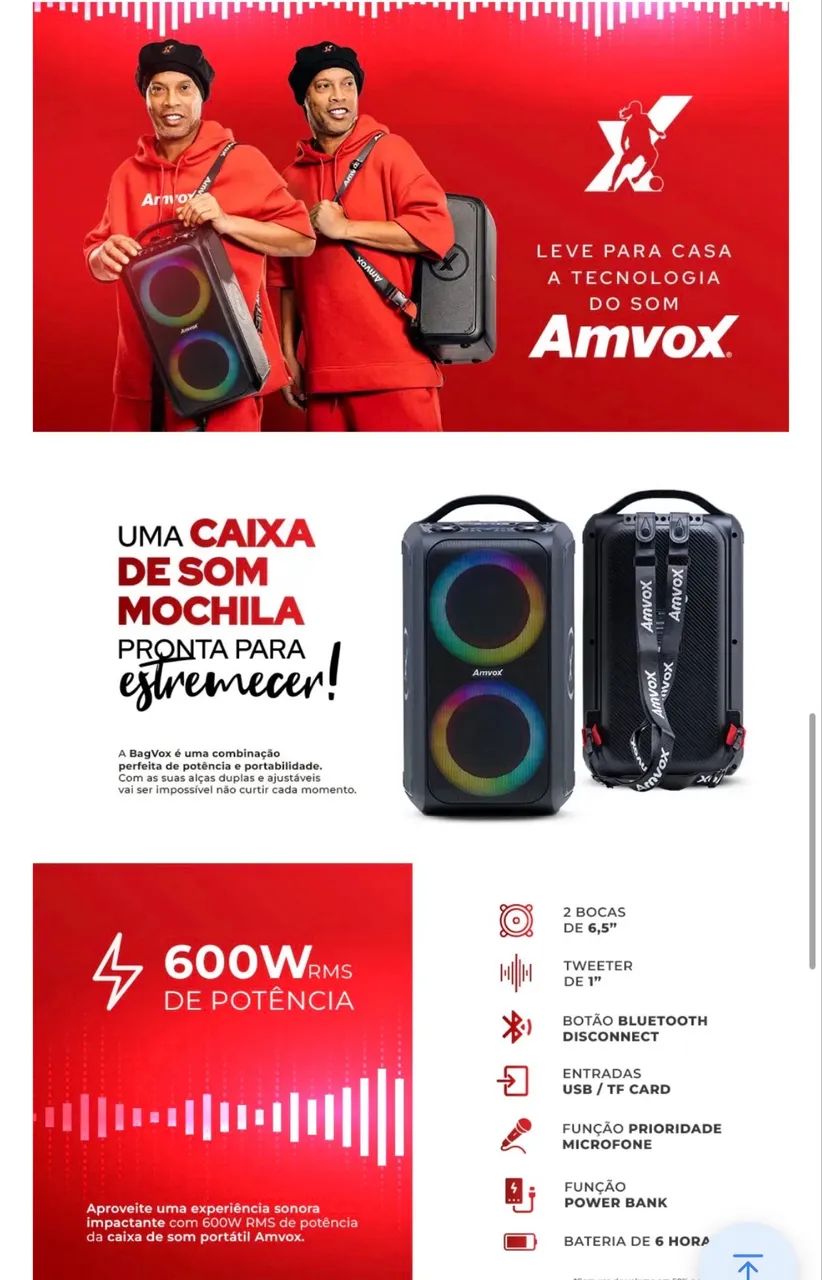 Caixa de som 600 watts  - Foto 5