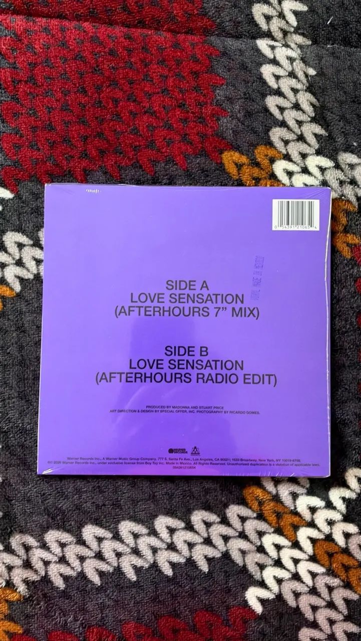 Madonna Love Sensation - Vinil 7? - Compacto simples  - Foto 2