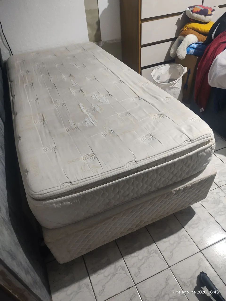 Cama box solteiro com colchão  - Foto 3