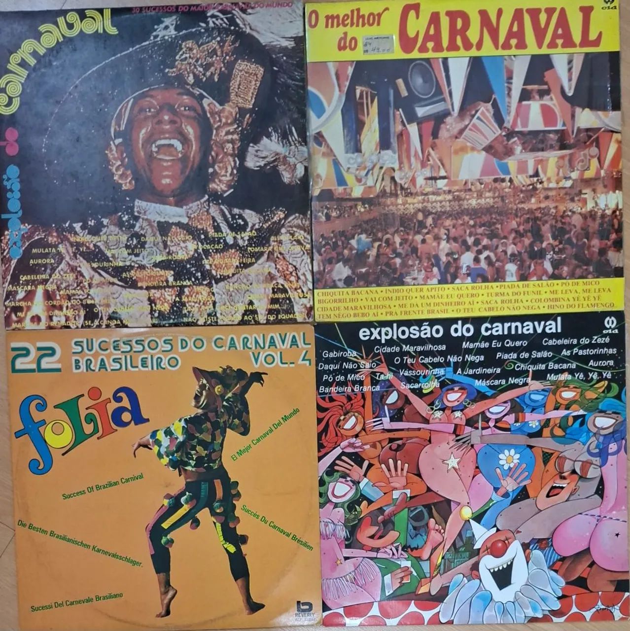 4 LPs Clássicos di Carnaval