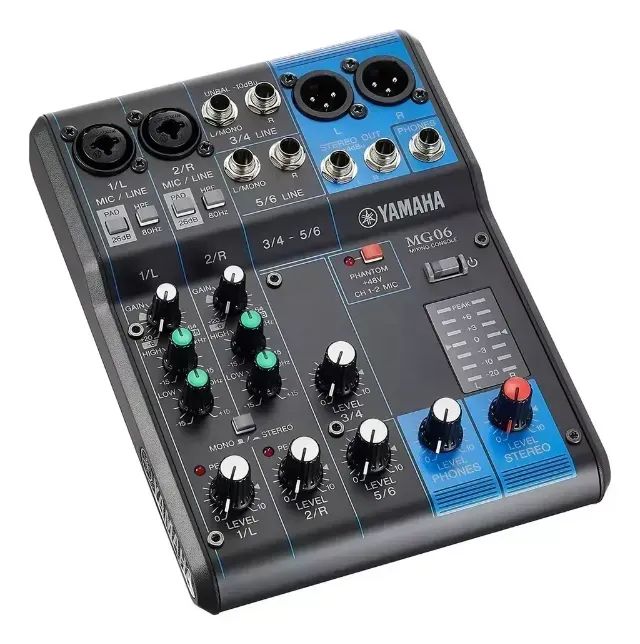 Mesa de som Yamaha MG06 - Nova