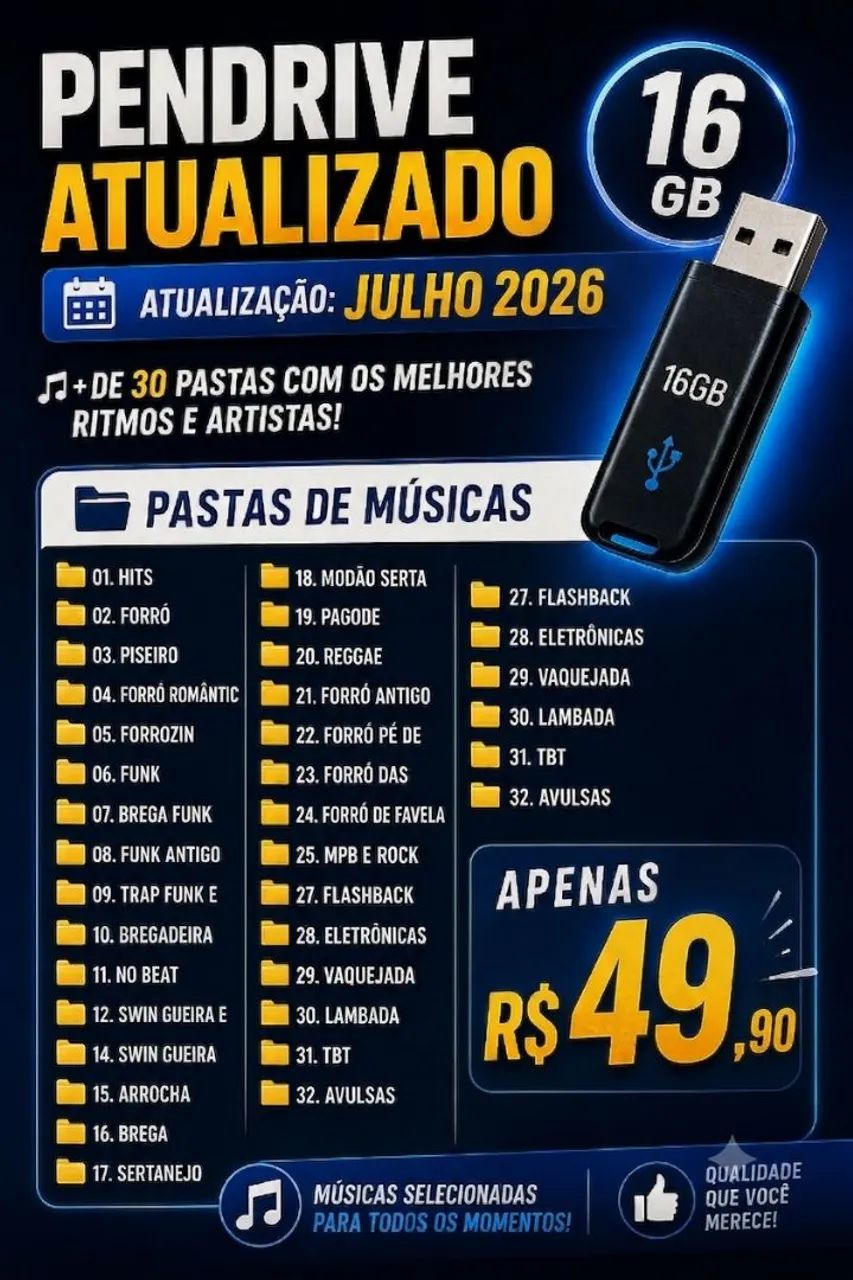 Pendrive atualizado julho 2026 - Foto 2
