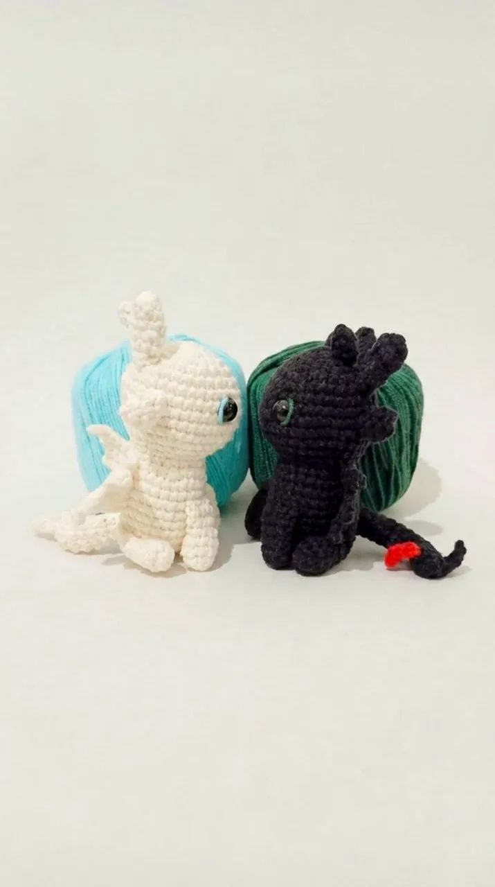 Amigurumi Banguela e Fúria da Luz - Foto 2