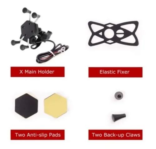 Suporte de Celular para Moto com Entrada para Carregador USB - Foto 2