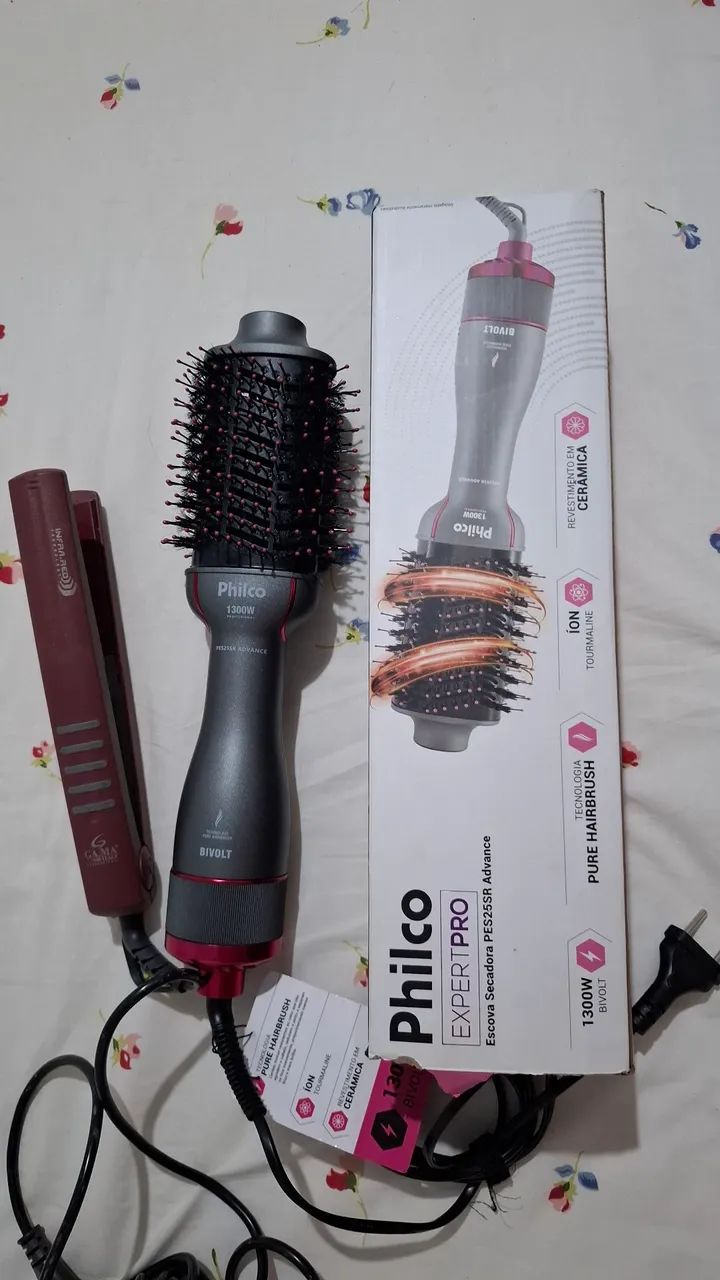 Escova secadora + chapinha - Foto 4
