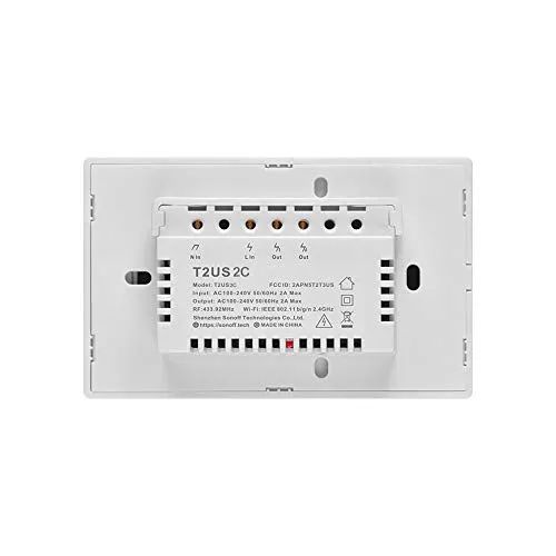 Interruptor Smart Wi-Fi SONOFF T2US2C (2 canais) - Foto 2