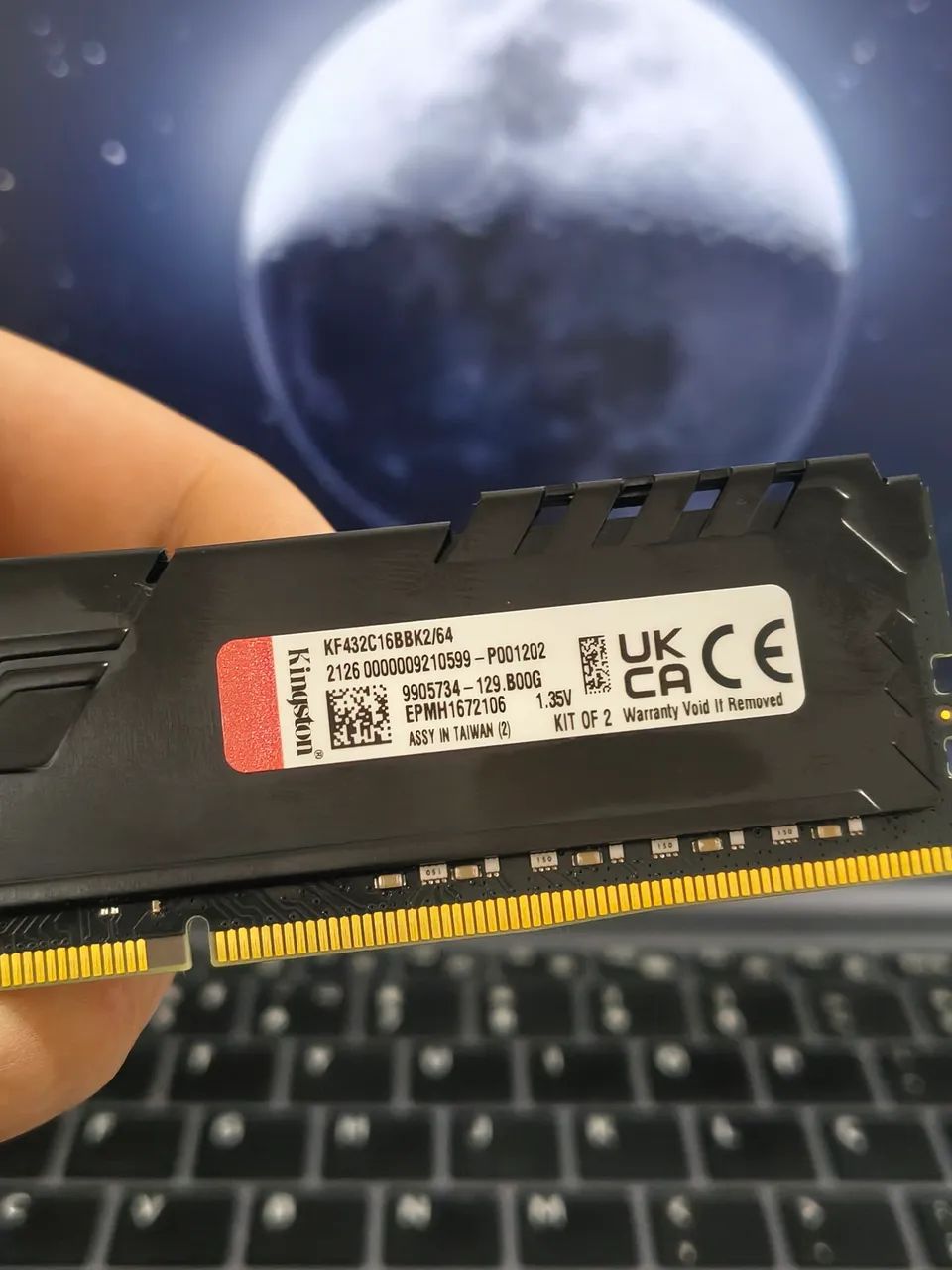 32Gb (1x32) Ddr4 3200Mhz Kingston Fury - Envio OlxPay - Menor Preço Aceito Cartão Entrego  - Foto 3