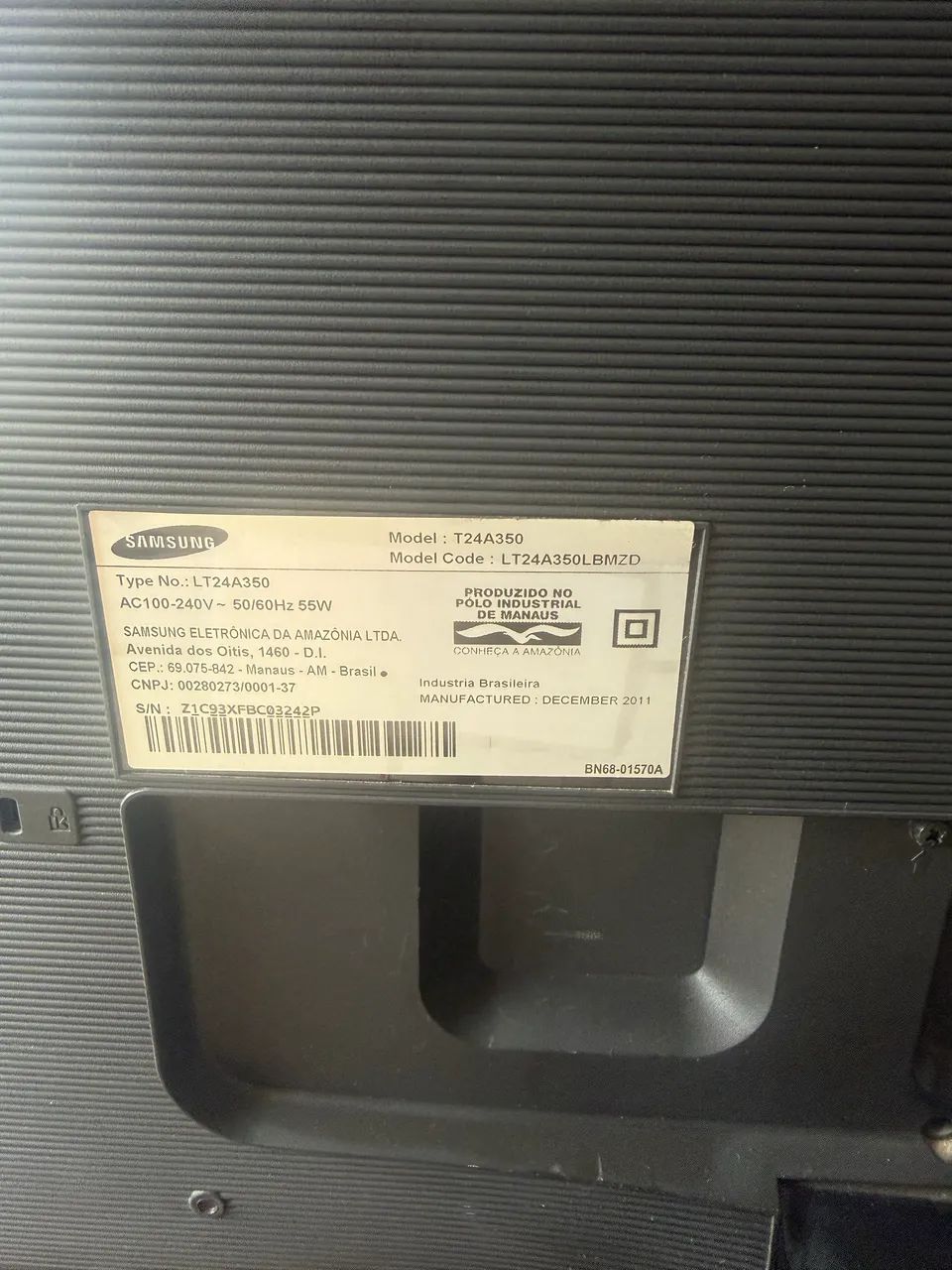 Monitor Samsung 24? polegadas semi novo  - Foto 5