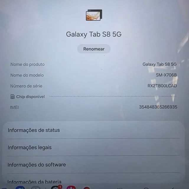Tablet Samsung Galaxy Tab S8 5G - 8Gb Ram - 256Gb - SPen - Foto 4