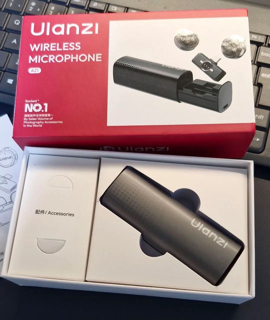 Microfone de lapela sem fio Wireless ULANZI M21 - Foto 3