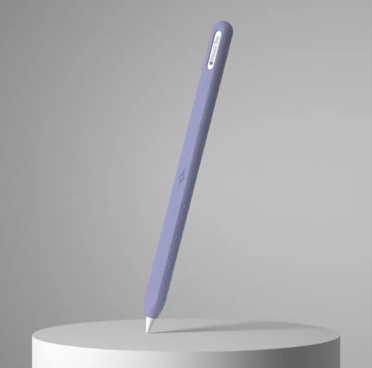 Capa de silicone para apple pencil 2ªgeração - cor cinza lavanda