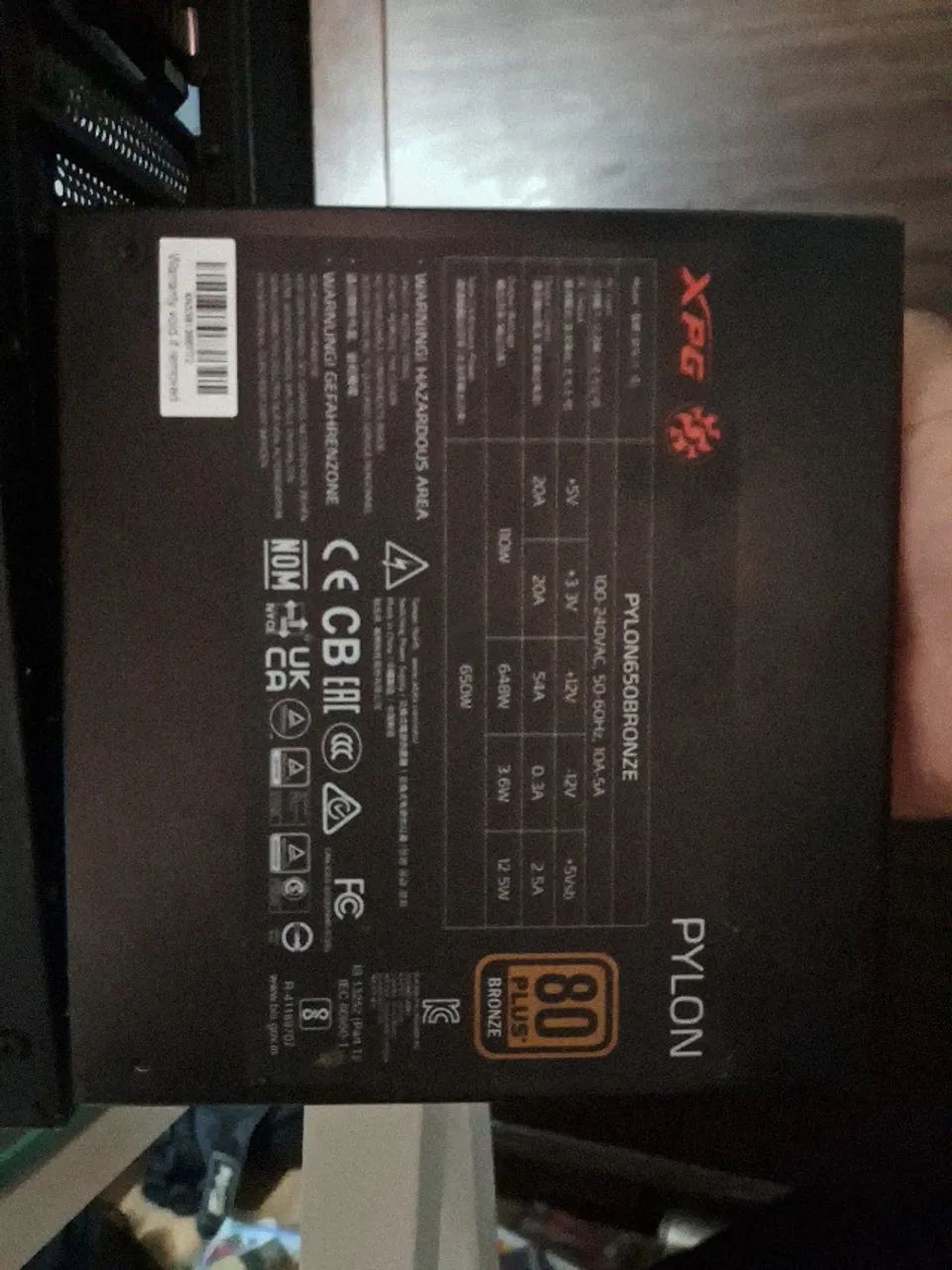 Fonte XPG Pylon 650W 80 Plus Bronze PFC Ativo - Foto 4
