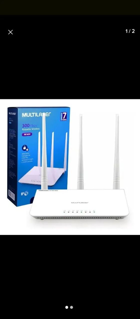 Roteador Wireless Multilaser RE163V