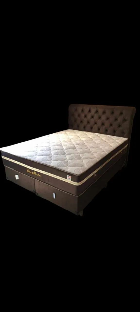 Cama queen completa com cabeceira - Foto 2