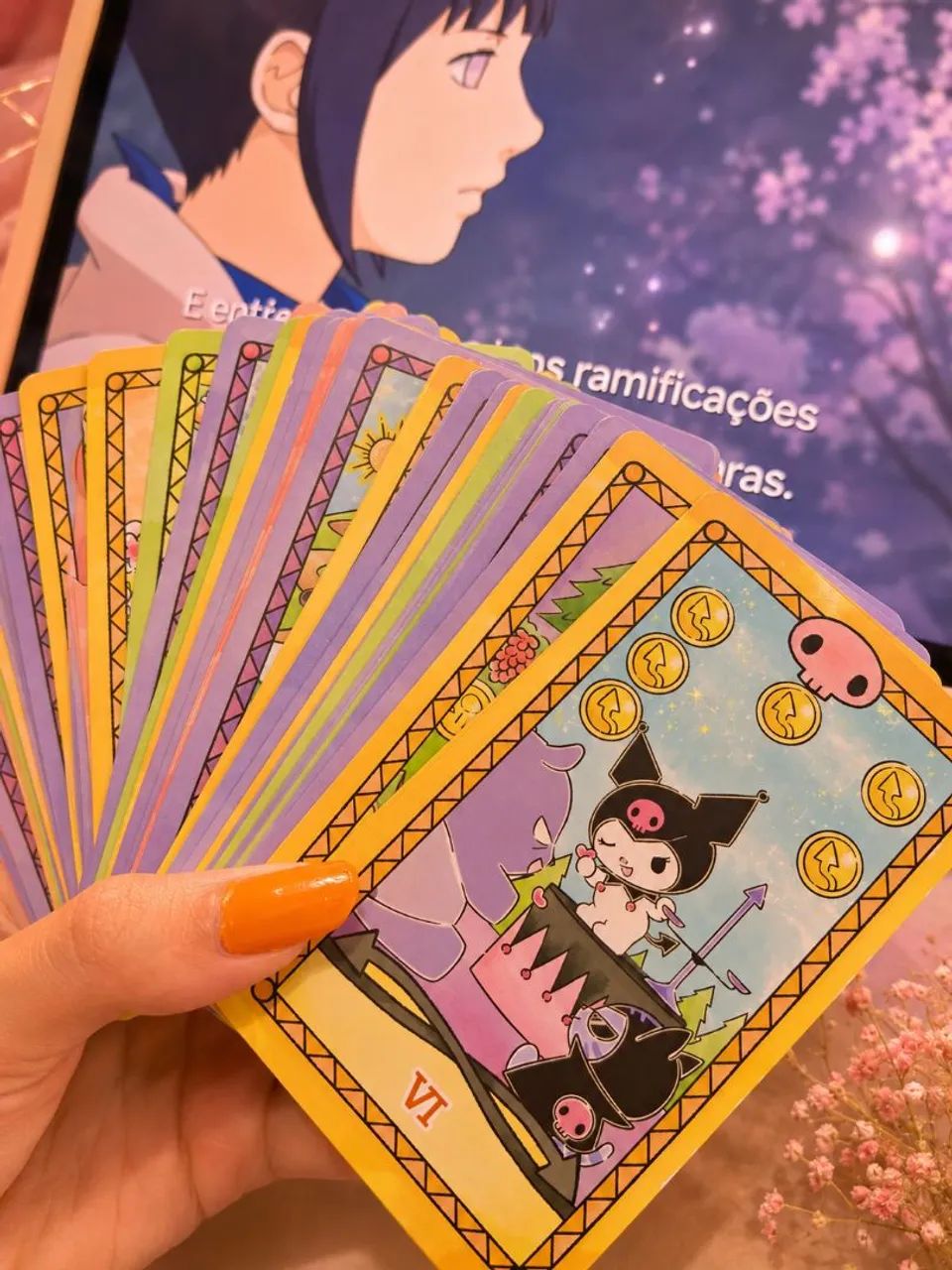 Tarot kuromi 78 cartas - Foto 2