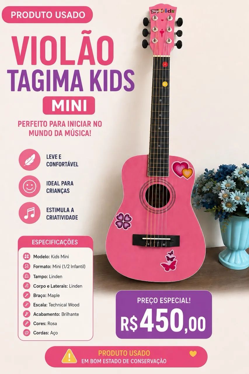 Violão kids  - Foto 2