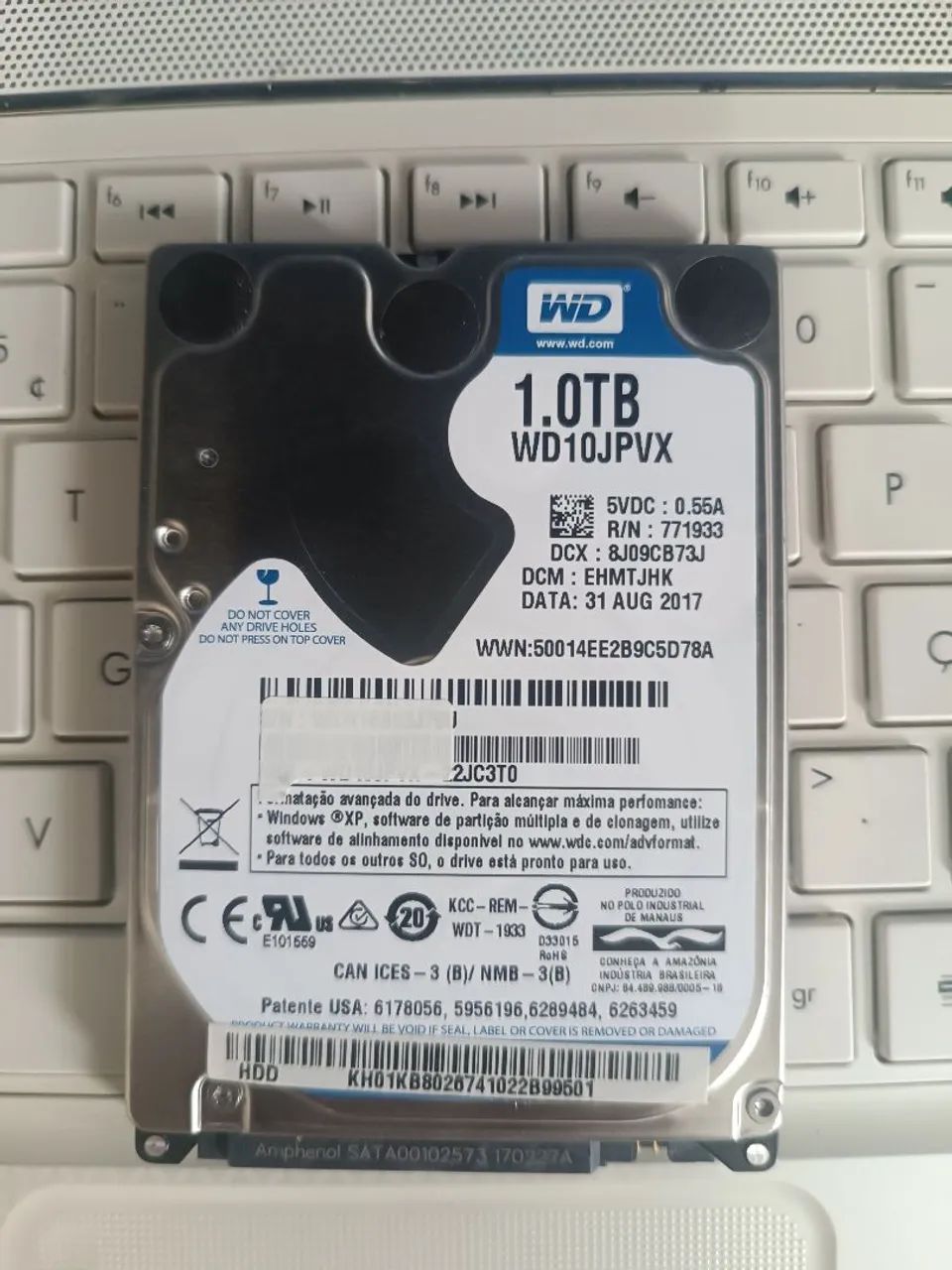 HD notebook 1 tb wd