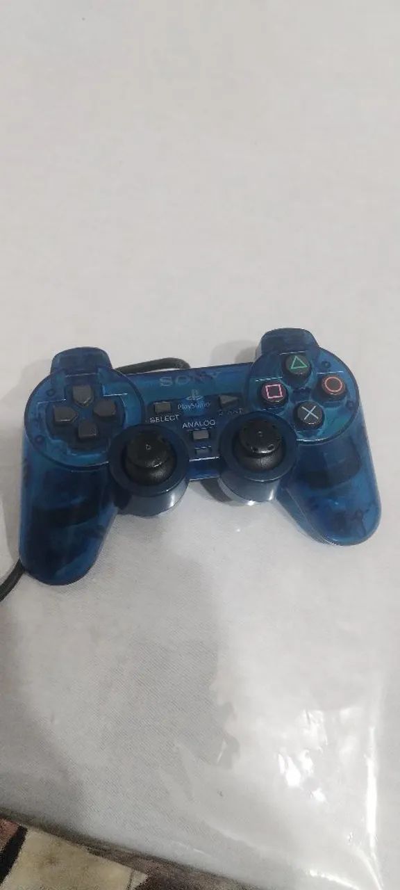 Controle ps2 azul original - Foto 2