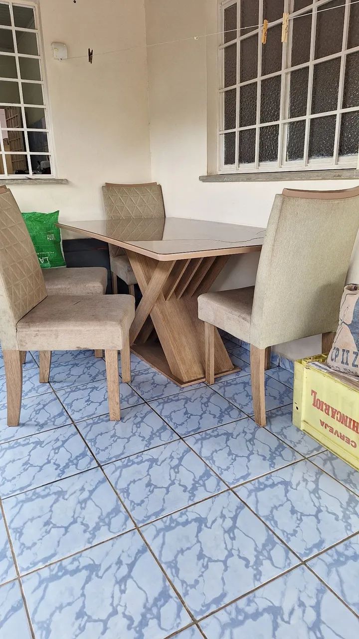 Mesa com 4 cadeiras - Foto 4
