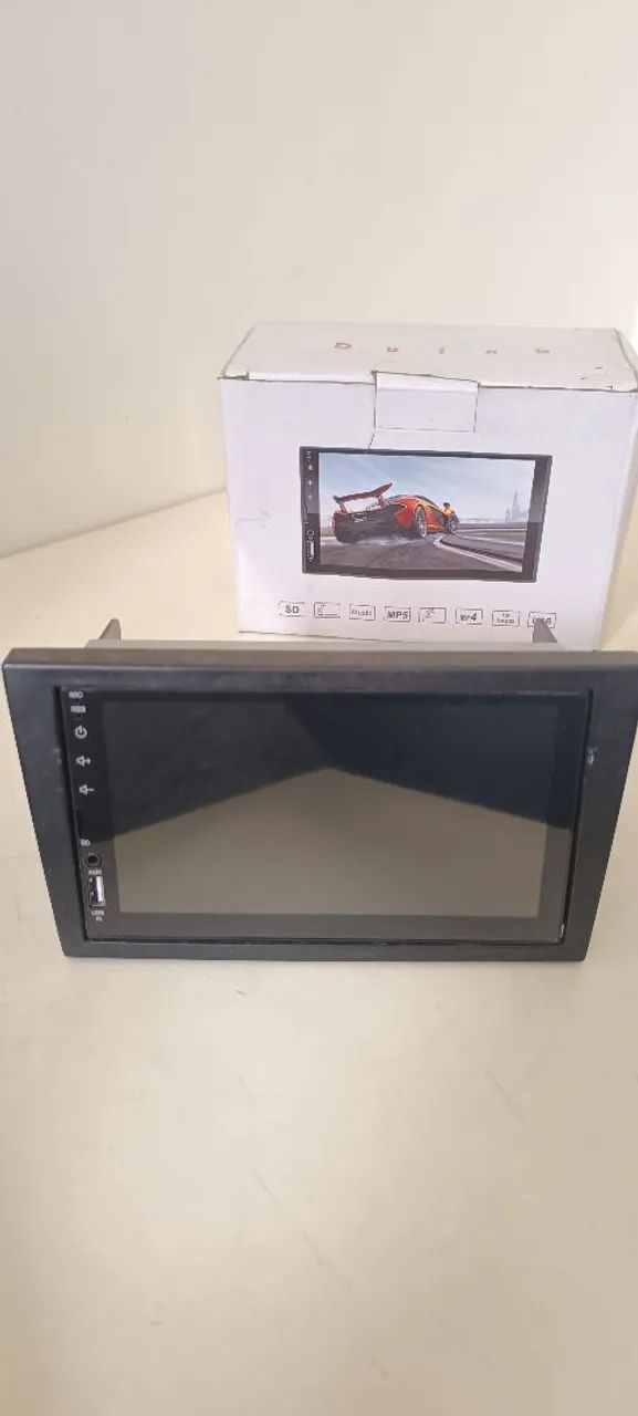 Central Multimídia 2 Din 7 Pol Bluetooth Espelhamento + Câmera de Ré Inclusa 
