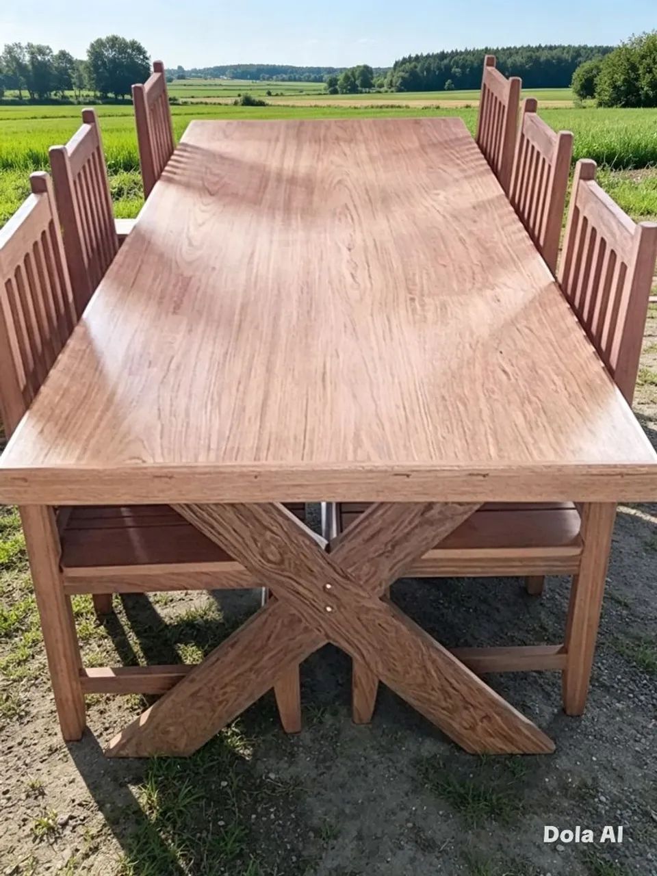 Mesa Jatobá  c/ 2 bancos ou cadeiras - Foto 2