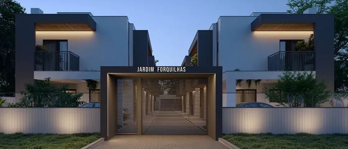 Linda casa de 2 suítes em condomínio - Forquilhas