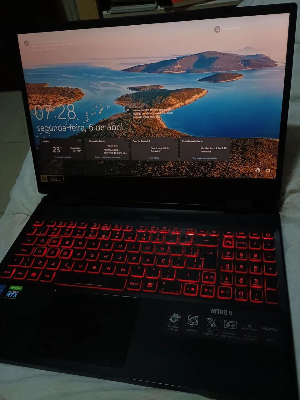 Notebook Gamer Nitro 5 com RTX 3050 OFERTA IMPERDÍVEL  - Foto 3