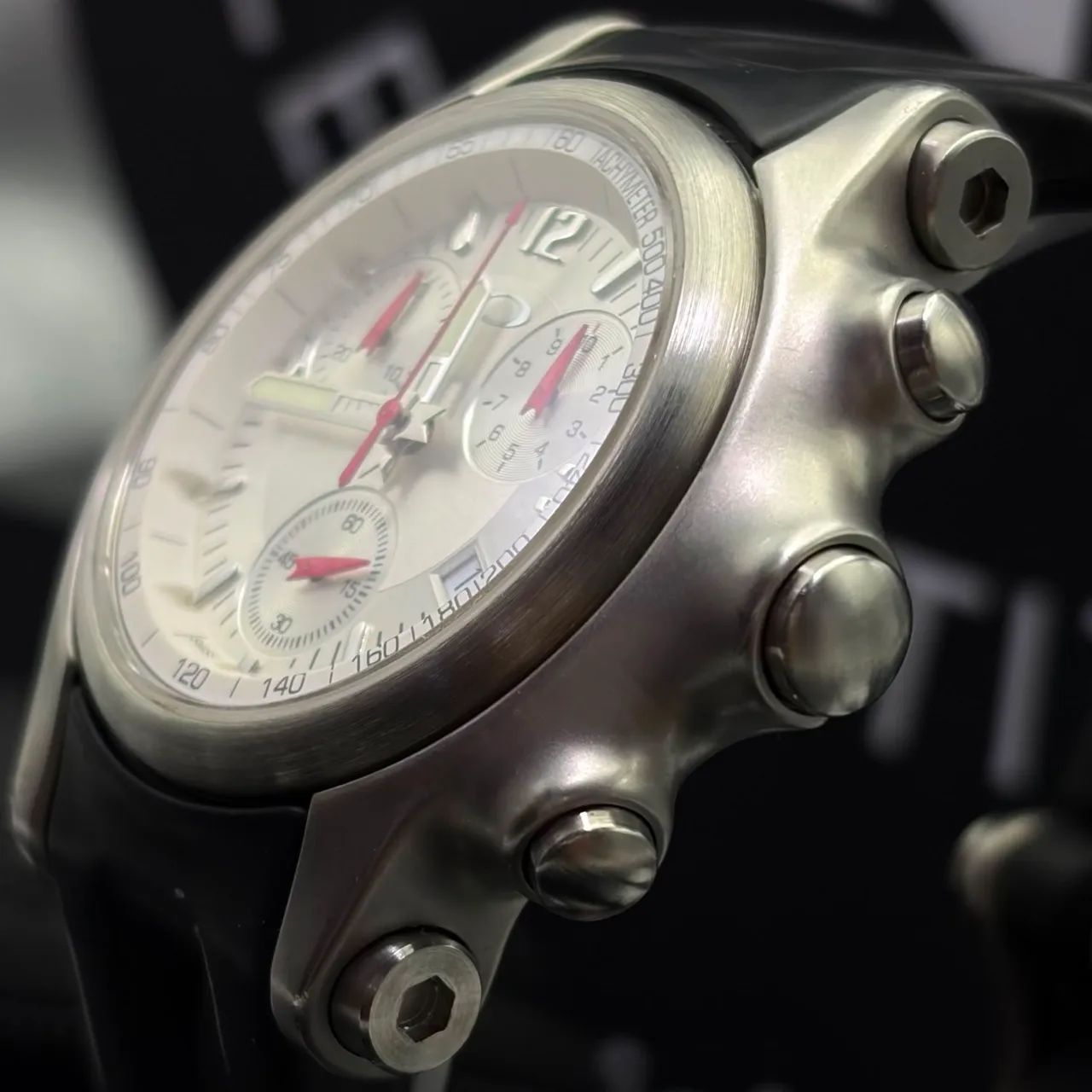RELÓGIO OAKLEY HOLESHOT 6-HAND HONED WHITE DIAL - Foto 4