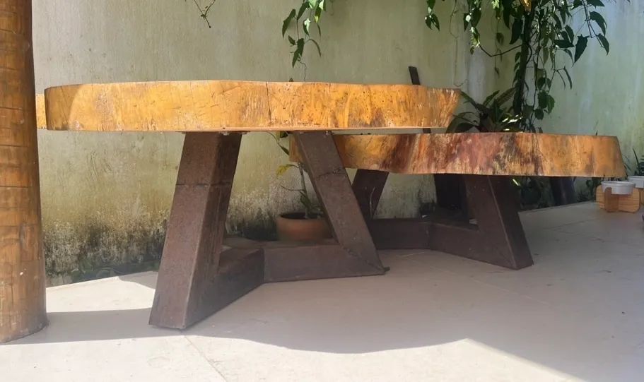 Conjunto de Mesas Madeira - Foto 2