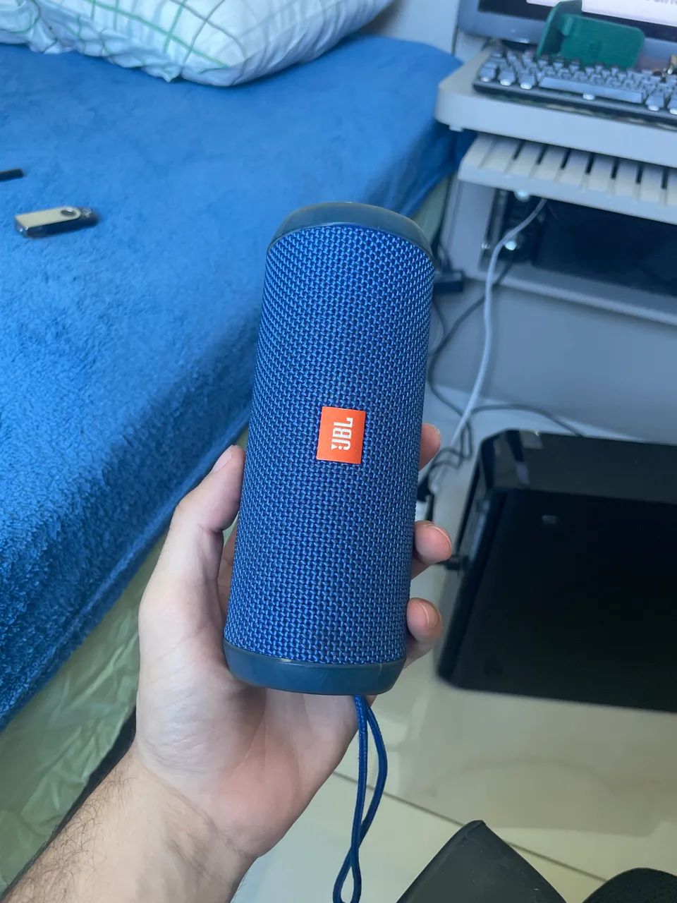 JBL Flip 3 Original Azul - Caixa de Som Bluetooth Portátil