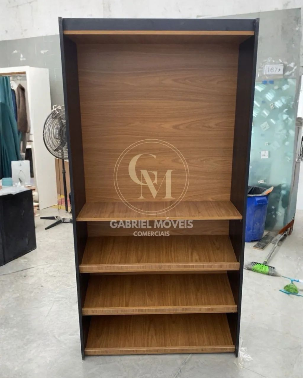 Móveis Mini Mercados Amadeirado c/ Preto MDF - Foto 5