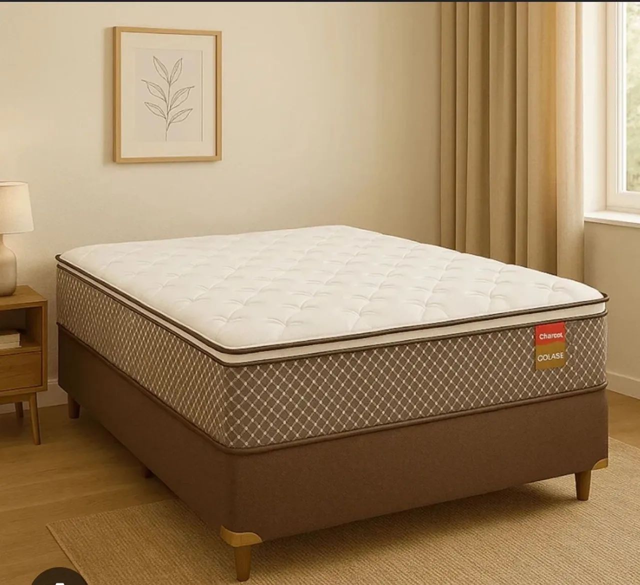 Cama box casal pilow 