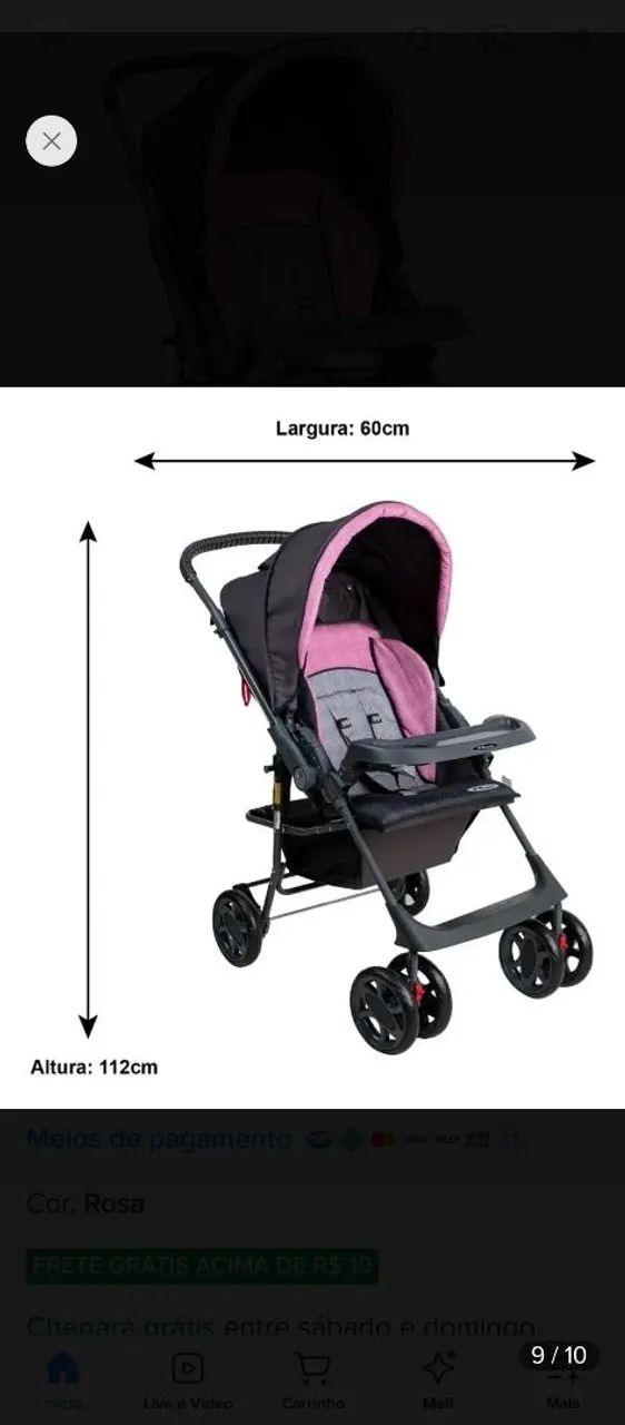 Carrinho de bebê Hércules 