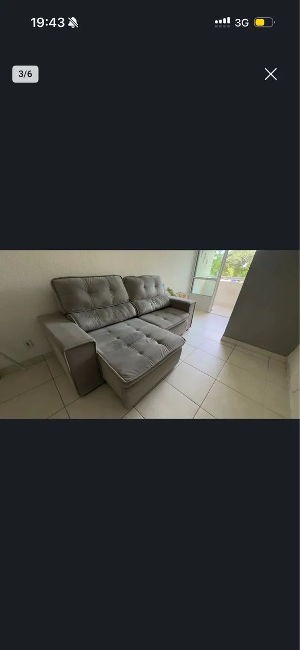 Sofá 4 lugares retrátil  - Foto 3