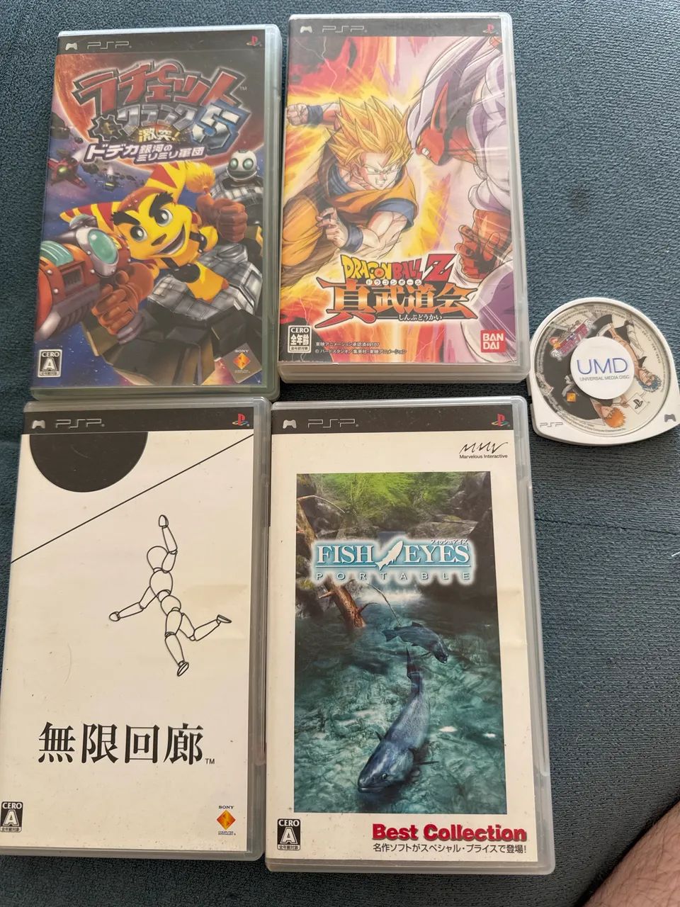 pspゲームカセット Jogos PSP japonês - 5 Discos - Jogos de Vídeo Game - Centro, Novo