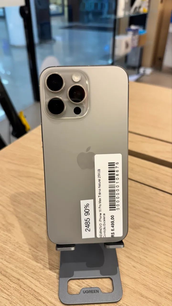 SEMINOVO iphone 16 Pro Max 256GB Titânio Natural