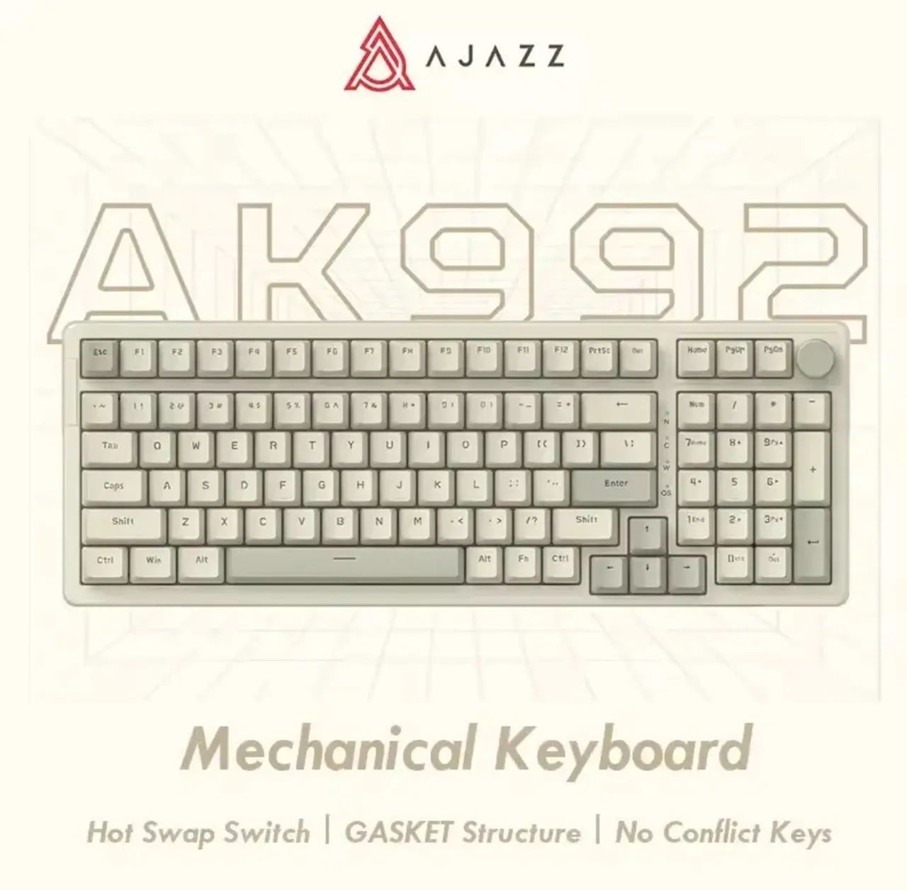 Teclado Ajazz AK992 Retrô - Foto 3