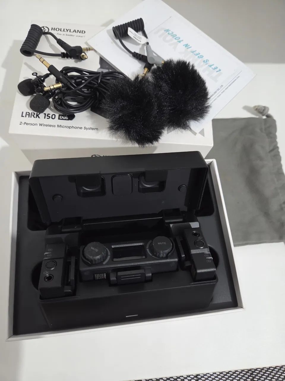 MICROFONE HOLLYLAND LARK 150 Duo / NA CAIXA ORIGINAL  - Foto 4