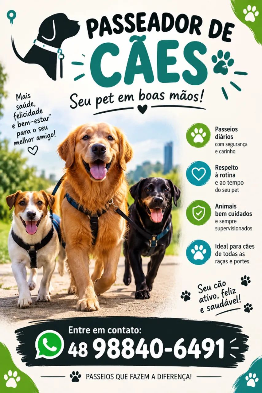 passeador de cães e gatos 