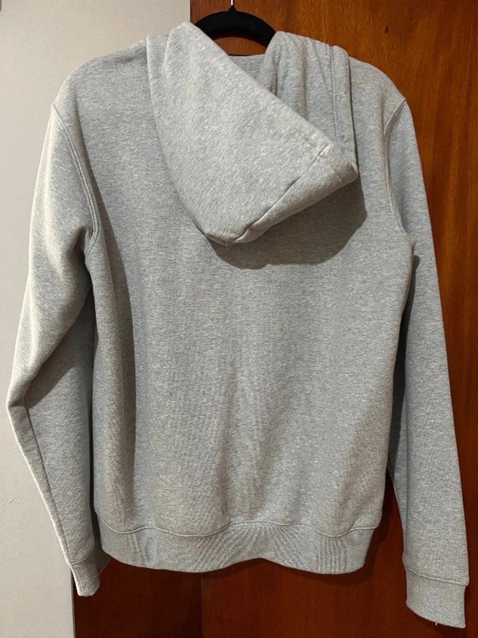 casaco moletom adidas com capuz e ziper, cinza - Roupas - Jardim