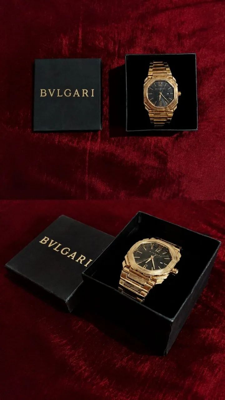 Relógio Bvlgari Octo Finíssimo Dourado.